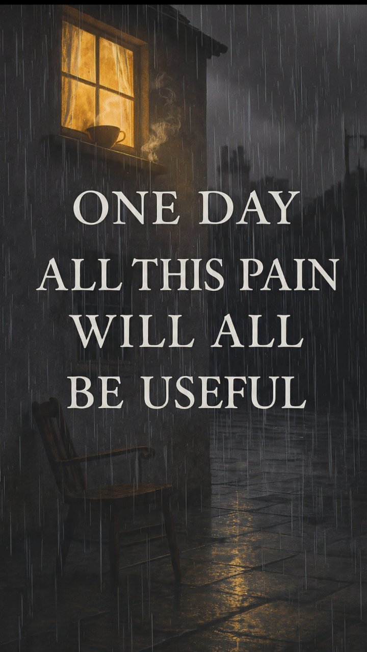 One day this pain will all be useful Cover